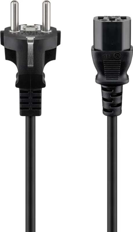 Image of Goobay IEC Cord. 2 m. Black