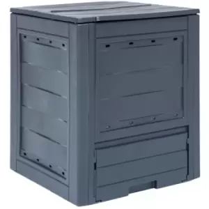 Garden Composter Grey 60x60x73cm 260 l Vidaxl Grey