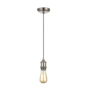 Image of Inlight Dale E27 Pendant Cord Set Satin Nickel