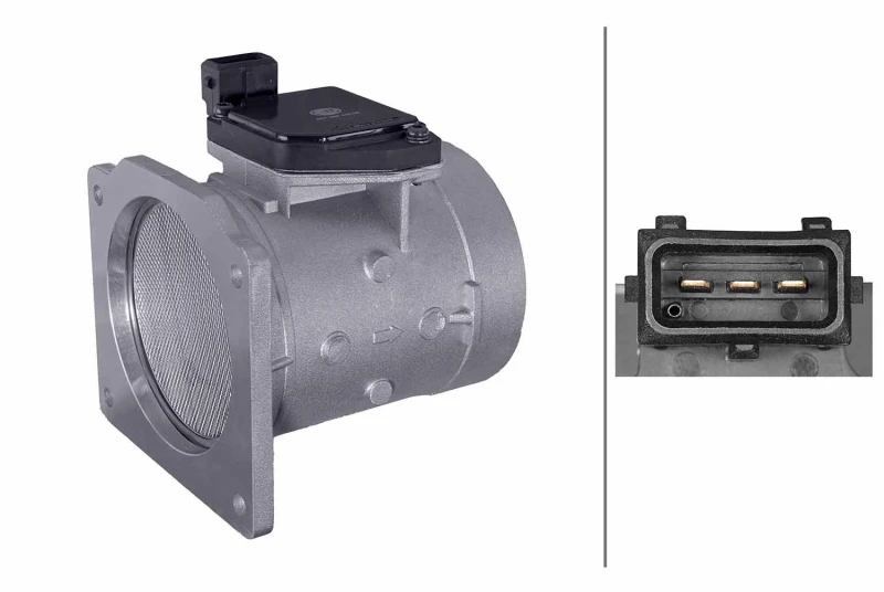 Image of HELLA Mass air flow sensor HELLA 8ET 358 348-051