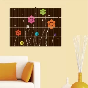 Image of E7 Multicolor Decorative MDF Painting (4 Pieces)