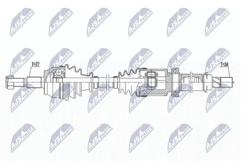 Image of NTY Drive shaft NTY NPW-FR-141