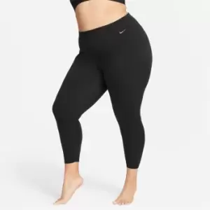 Image of Nike Dri-FIT Zenvy Womens Gentle-Support High-Waisted 7/8 Leggings (Plus Size) - Black