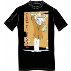 Image of John Lennon Tee Shirt: Power to the People Blk: Small