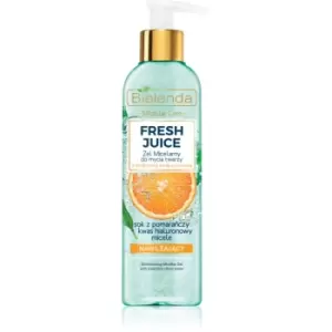 image of Bielenda Fresh Juice Orange Cleansing Micellar Gel with Moisturizing Effect 190 g