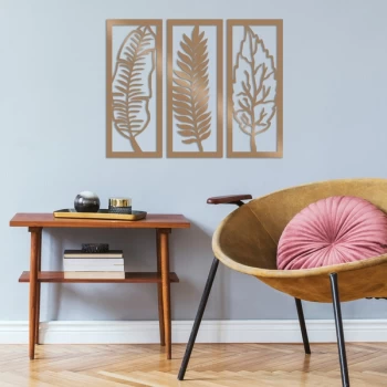 Image of Leaf - Copper Copper Decorative Metal Wall Accessory