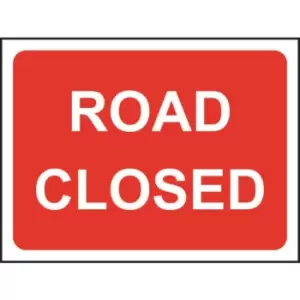 Image of Road Closed - Classic Roll Up Traffic Sign (1050 X 750MM)