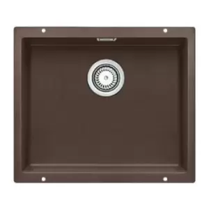 Image of Single Bowl Coffee Composite Kitchen Sink - Blanco Subline 500-U Silgranit Puradur Ii