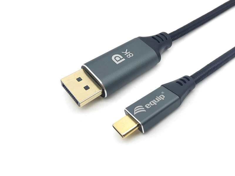 Image of Equip USB-C to DisplayPort Premium Cable. M/M. 1.0m. 8K/60Hz
