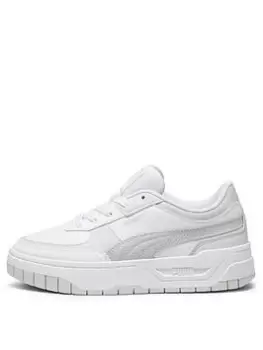 Puma Cali Dream Leather, White/Grey, Size 4, Women