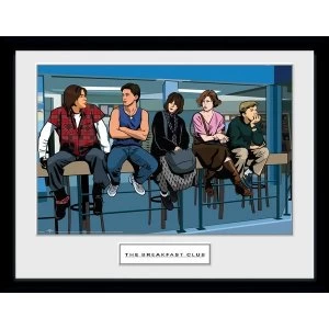 image of The Breakfast Club Illustration Characters Collector Print