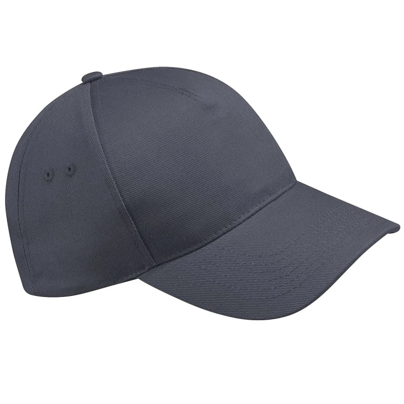 Image of Beechfield Beechfield Men Ultimate 5 Panel Baseball Cap Pack of 2 in Mid Grey Mid Grey One Size Male 5059269087272