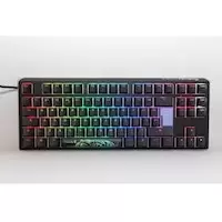 image of Ducky One 3 Classic TKL USB RGB Mechanical Gaming Keyboard Cherry Black - Black UK Layout