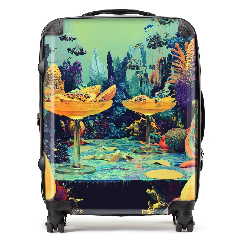 Image of Designer Luggage Elena Sable: 00030 Suitcase Size: Large Multicolor Unisex Large