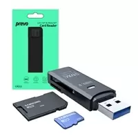 image of PREVO CR311 USB 3.0 Card Reader, High-speed Memory Card Adapter...