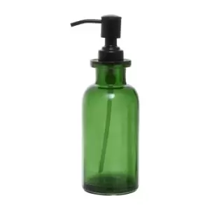 image of 300ml Green Glass Soap Dispenser