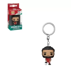 image of Liverpool FC Mohamed Salah Football Funko Pop! Vinyl Keychain