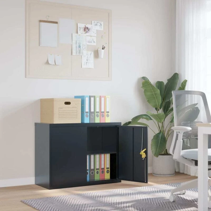 Image of VIDAXL File Cabinet Anthracite 90x40x70cm Steel Vidaxl 8720845889456