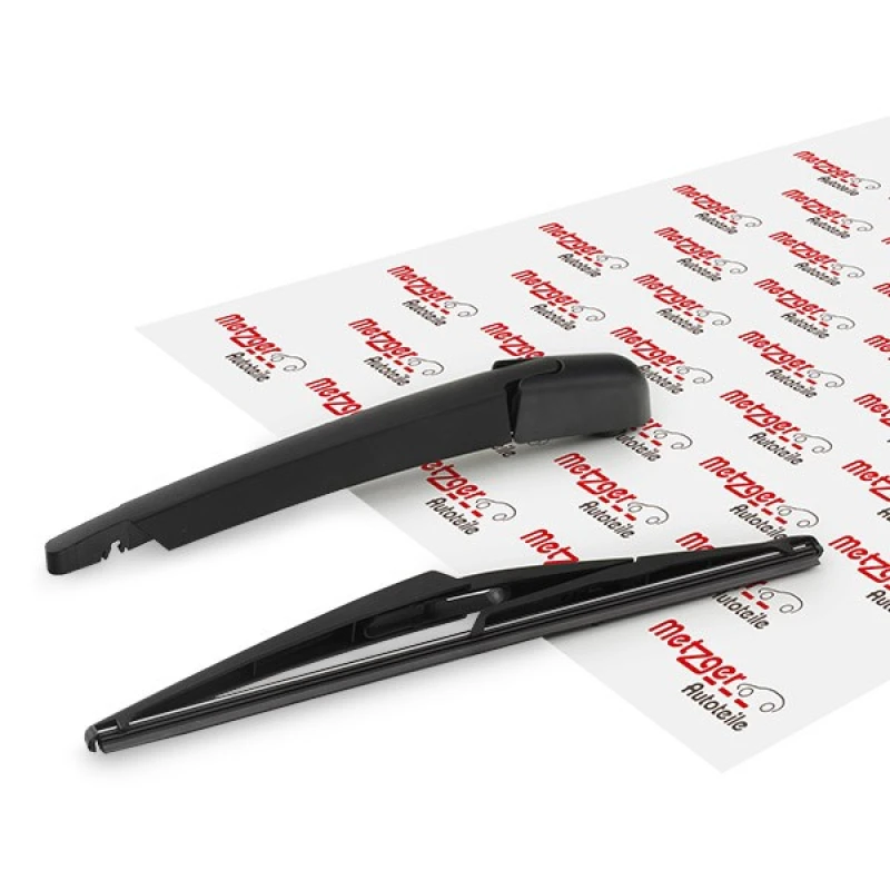 Image of METZGER 2190201 Wiper Arm with wiper blade, Rear, with cap Wiper Arm,windscreen washer (301)