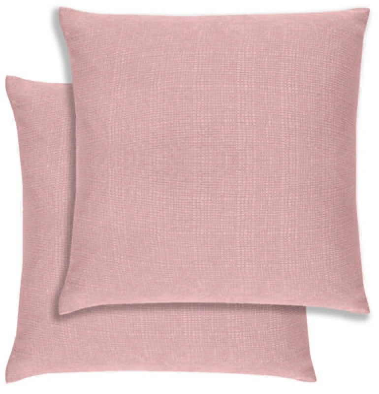 Image of Enhanced Living Pair of Matrix Textured Cushion Covers - 43x43cm - Cases Only Pink