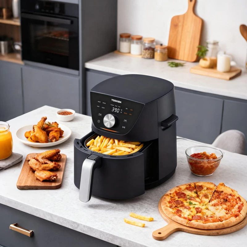 Image of Toshiba 5.2L Air Fryer with Touch Screen Black unisex One Size