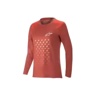 image of Alpinestars Womens Stella Alps 6.0 Long Sleeve Jersey in Red