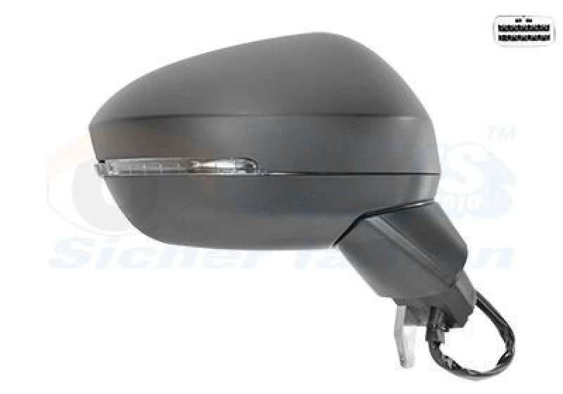 Image of VAN WEZEL Wing mirror VAN WEZEL 3376808