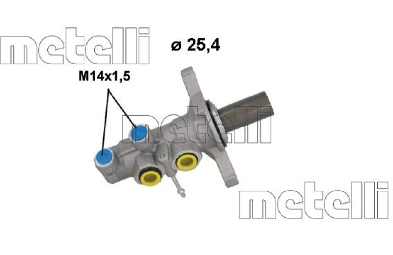 Image of METELLI Brake master cylinder METELLI 05-1274
