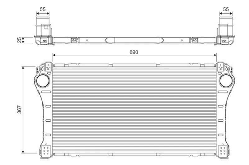 Image of Intercooler VALEO 818364