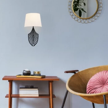 Image of Asaf - 6991 White Black Wall Lamp