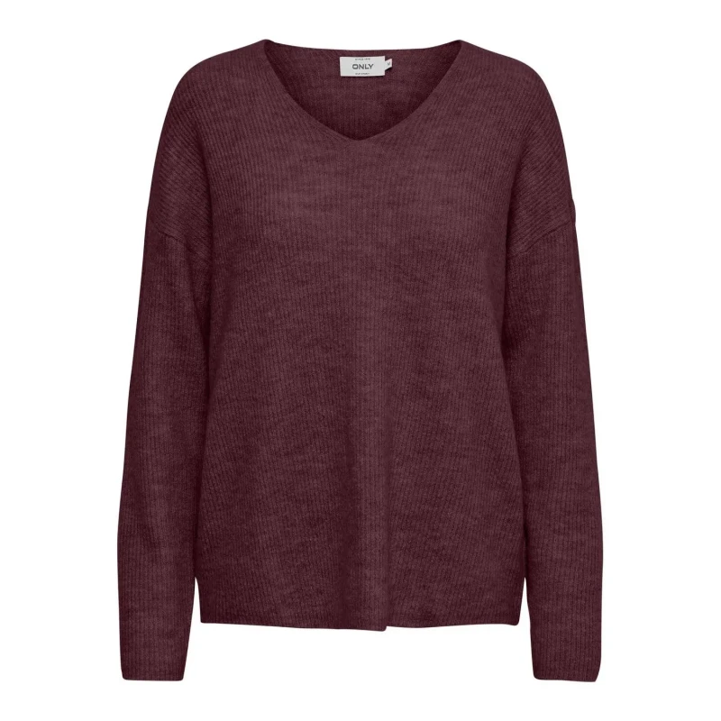 Image of Only Womens v-neck sweater Only Camilla Rouge Female S