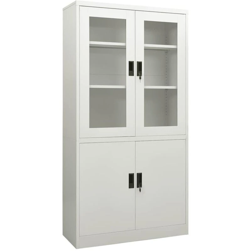 Image of VIDAXL Office Cabinet Light Grey 90x40x180cm Steel Vidaxl 8720286563786