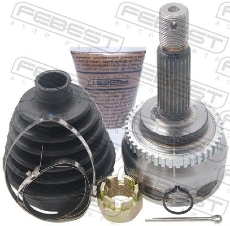 Image of FEBEST 0410-DA2A43 Joint, drive shaft Front Axle, with ABS sensor ring Joint,drive shaft (236)