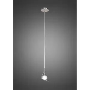 Image of Dali pendant light 1 bulb G9, polished chrome