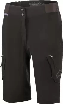 Image of Alpinestars Stella Alps 8.0 Ladies Bicycle Shorts, black, Size 26 for Women, black, Size 26 for Women