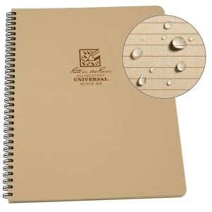 Rite in the Rain Waterproof Unisex Outdoor Notepad 8.5 x 11" Tan