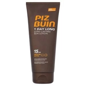 Piz Buin 1 Day Long Lasting Sun Lotion SPF15 Medium 200ml