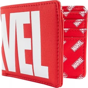 image of Marvel Loungefly - Marvel Logo Wallet red white