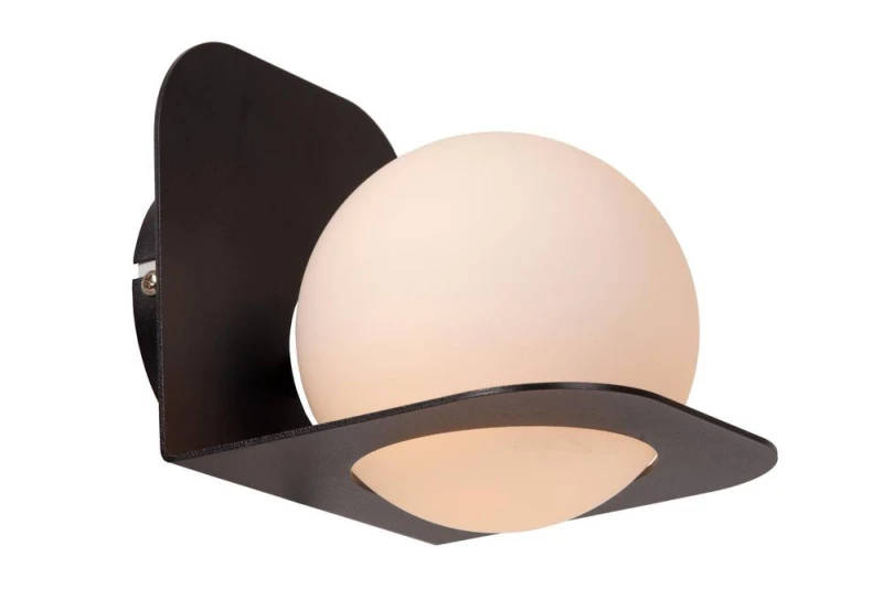 Image of Netlighting Lucide DAVY Wall light Bathroom 1xG9 IP44 Black Unisex