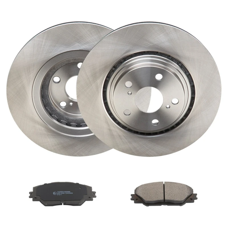 Image of RIDEX 3405B2633 Brake disc and pads set Front Axle, Brake Disc Type: internally vented, not prepared for wear warning indicator Brake Set,disc brakes