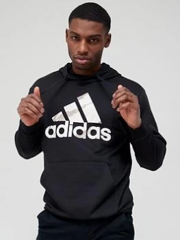 Image of adidas Essentials BOS Camo Hoodie - Black Size M Men