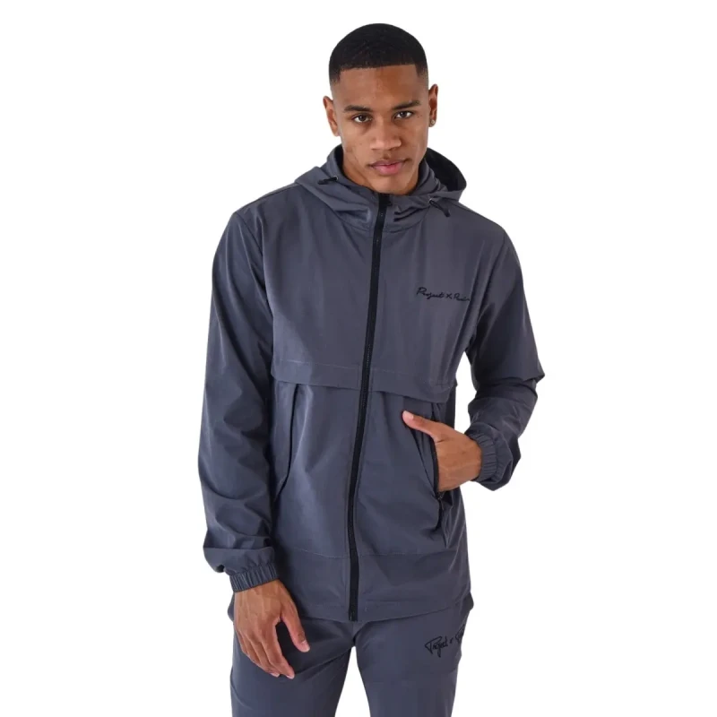 Image of Project X Paris Hooded techwear jacket Project X Paris Gris Male S