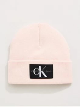 image of Calvin Klein Jeans Knitted Beanie Hat - Pink