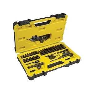 image of Stanley Tools Tech 3 Socket Set of 66 1/4in Drive