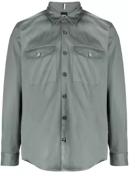 Image of BOSS Nathan_FT Shirt Open Grey
