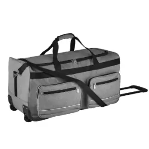 image of SOLS Voyager Rolling Travel Holdall Bag (One Size) (Graphite)