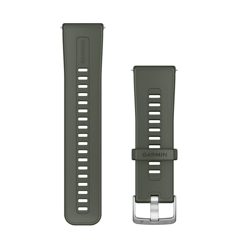 Image of Garmin 010-13907-01 Quick Release Strap (24mm) Moss Silicone Watch