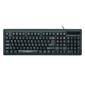 Image of Q-Connect Ergonomic Wired Keyboard Black KF00779