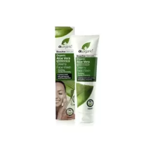 image of Dr Organic Aloe Vera Cream Face Wash 150ml