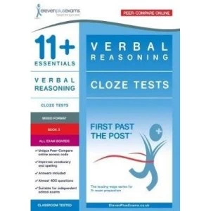 Image of 11+ Essentials Verbal Reasoning: Cloze Tests Book 3 Paperback / softback 2018